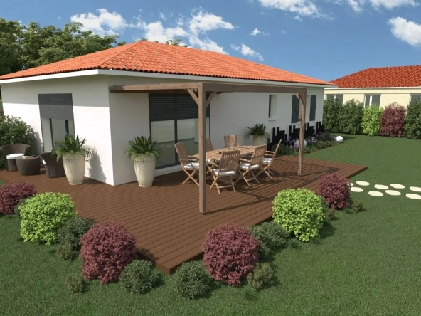 Maison neuve 3 chambres à Castets avec terrain de 751 m²