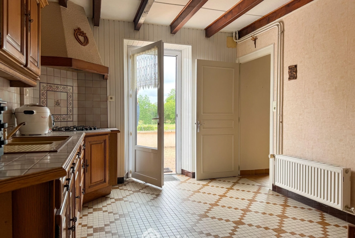 Maison en pierre à Sévremont avec jardin et garage - 116m² 