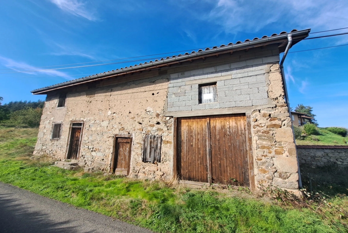Grange à rénover avec potentiel d’habitation proche d’Ambert sur terrain de 1663 m² 
