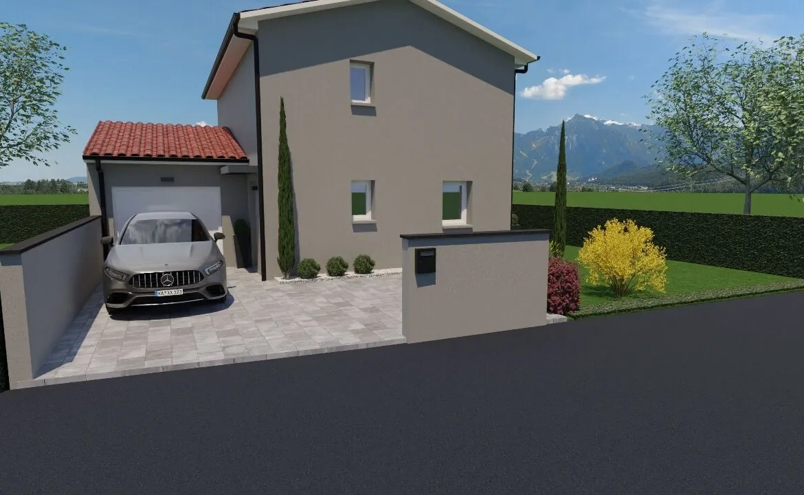 Maison neuve de 90 m² à Saint Didier sur Chalaronne - Jardin et prestations haut de gamme 