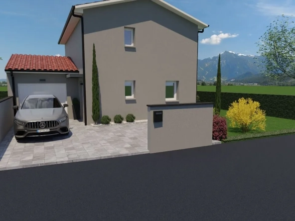 Maison neuve de 90 m² à Saint Didier sur Chalaronne - Jardin et prestations haut de gamme