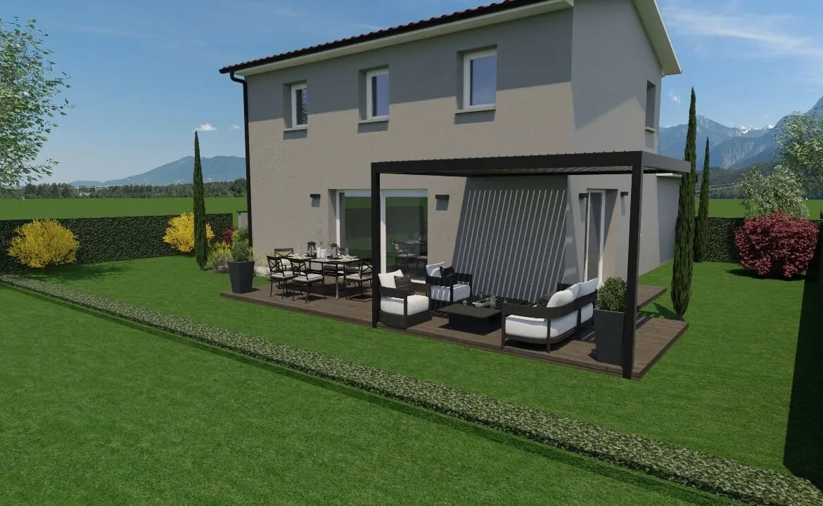 Maison neuve de 90 m² à Saint Didier sur Chalaronne - Jardin et prestations haut de gamme 
