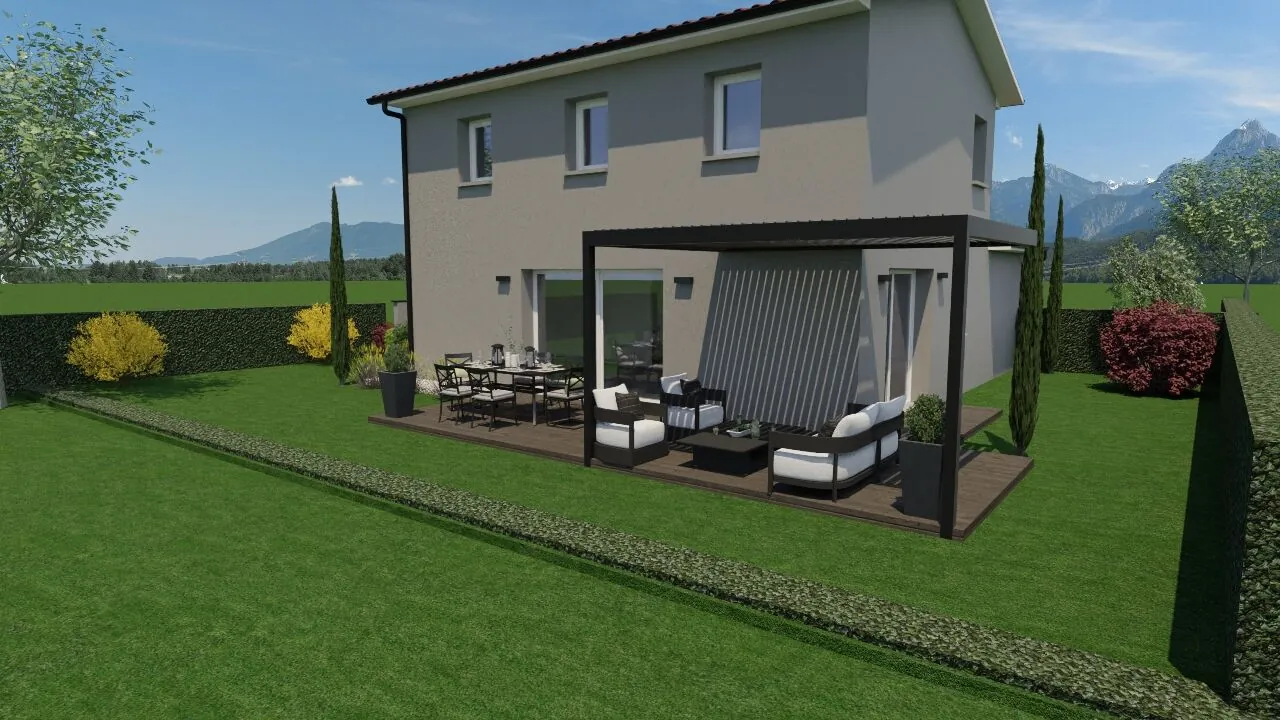 Maison neuve de 90 m² à Saint Didier sur Chalaronne - Jardin et prestations haut de gamme 
