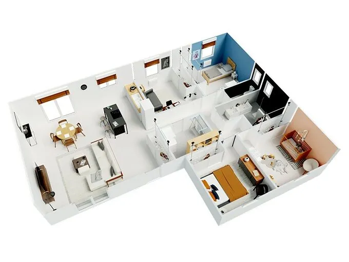 Maison neuve avec 3 chambres à Cours-de-Pile, 84 m², terrain de 2670 m² 