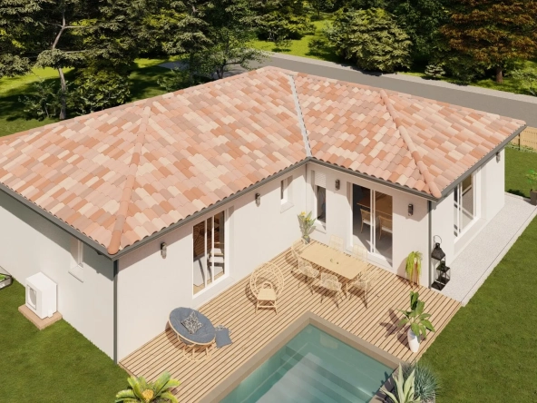 Maison neuve 3 chambres avec garage à Bascons - Terrain 888 m² viabilisé