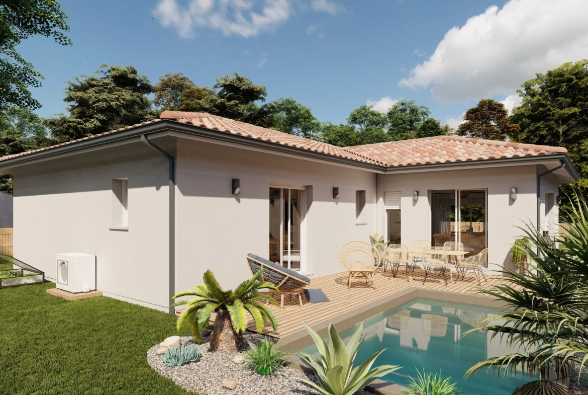 Maison neuve 3 chambres avec garage à Bascons - Terrain 888 m² viabilisé 