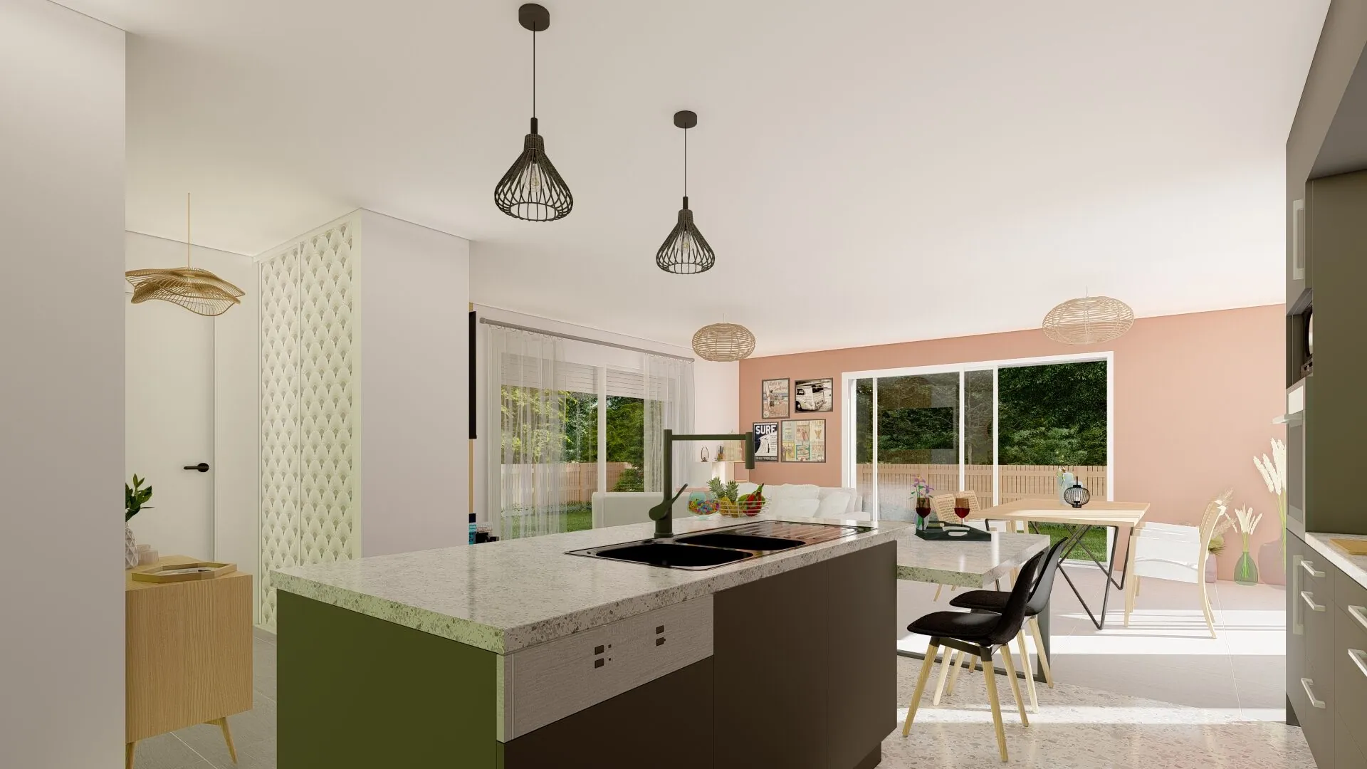 Maison neuve 3 chambres avec garage à Bascons - Terrain 888 m² viabilisé 