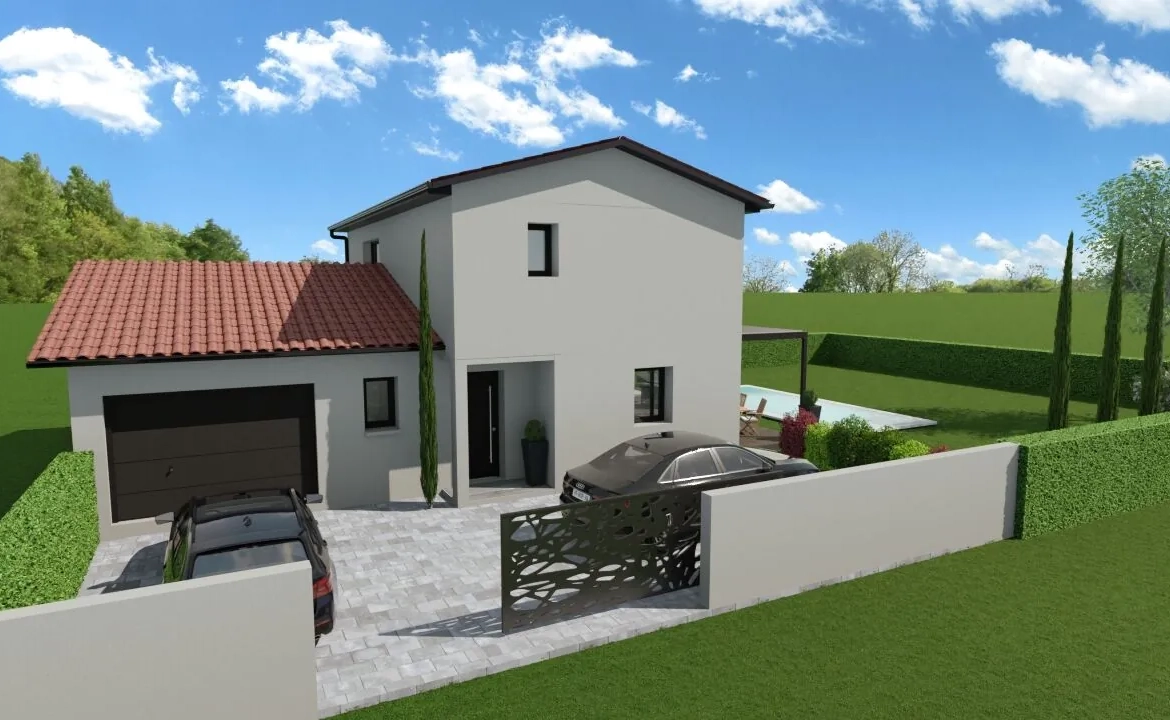Construction maison individuelle de 90m² avec 3 chambres à Les Haies (69420) 