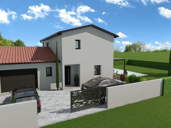 Construction maison individuelle de 90m² avec 3 chambres à Les Haies (69420)