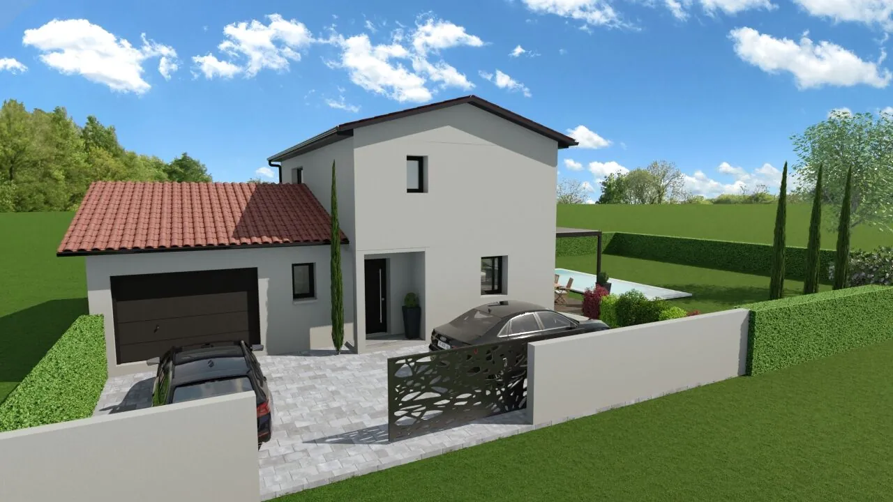 Construction maison individuelle de 90m² avec 3 chambres à Les Haies (69420) 