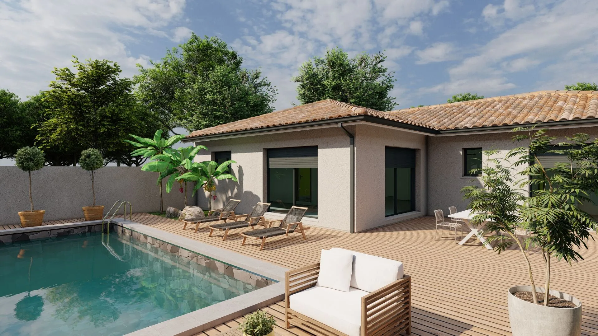 Belle maison neuve 3 chambres avec garage à Préchacq-les-Bains 