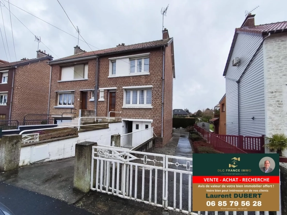 Maison semi-individuelle à vendre à Aulnoye-Aymeries - 3 chambres, garage et terrain de 723 m²