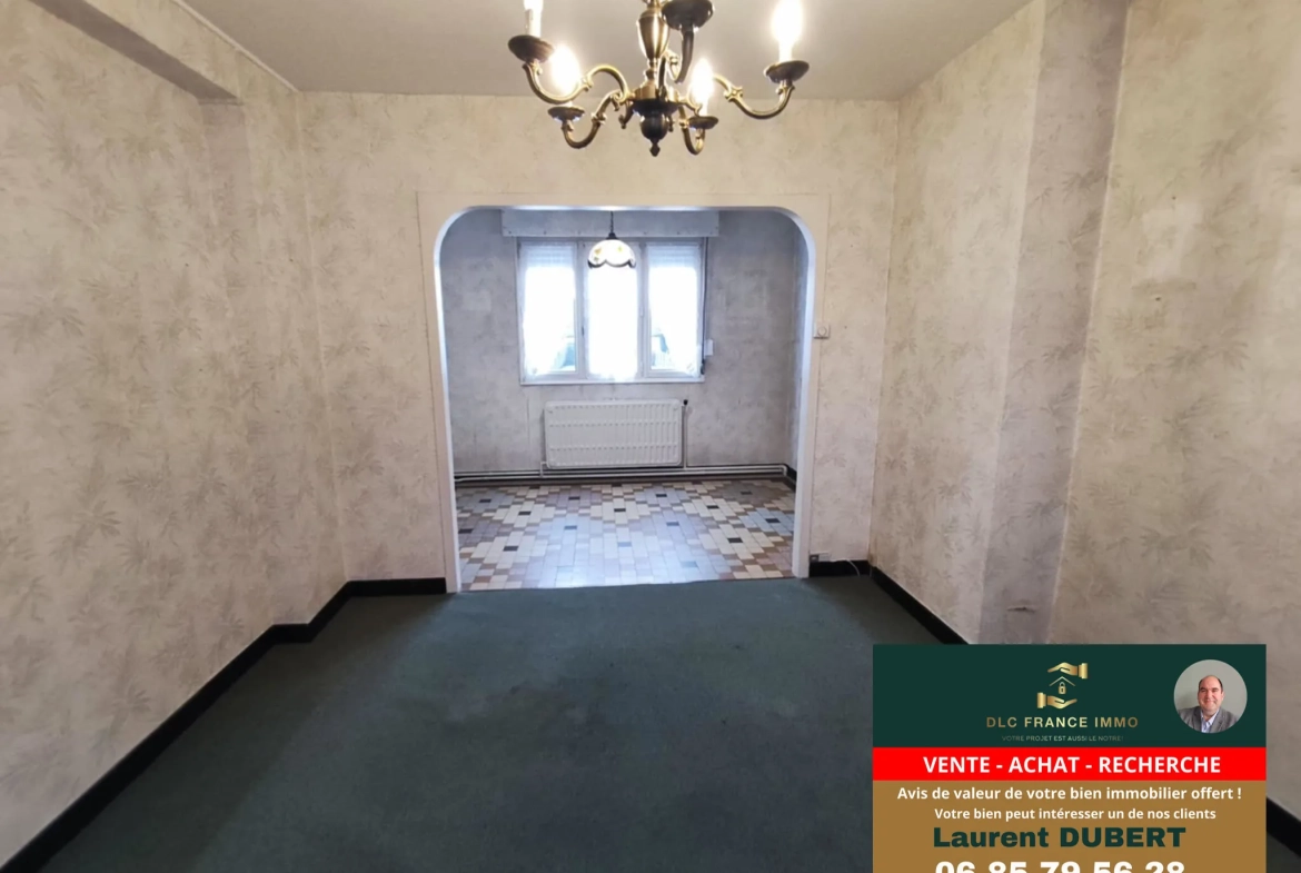 Maison semi-individuelle à vendre à Aulnoye-Aymeries - 3 chambres, garage et terrain de 723 m² 