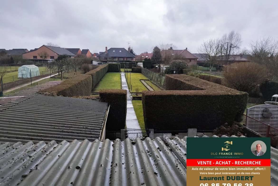 Maison semi-individuelle à vendre à Aulnoye-Aymeries - 3 chambres, garage et terrain de 723 m² 