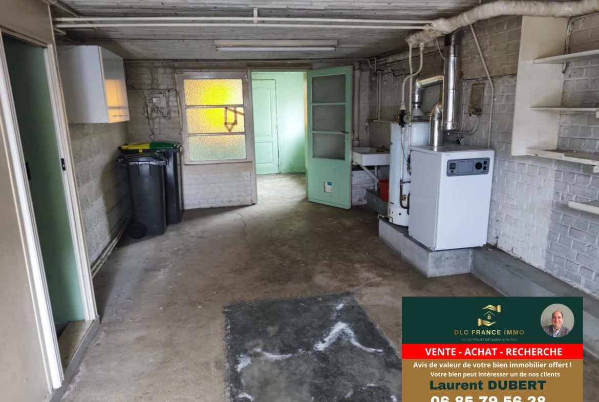 Maison semi-individuelle à vendre à Aulnoye-Aymeries - 3 chambres, garage et terrain de 723 m² 
