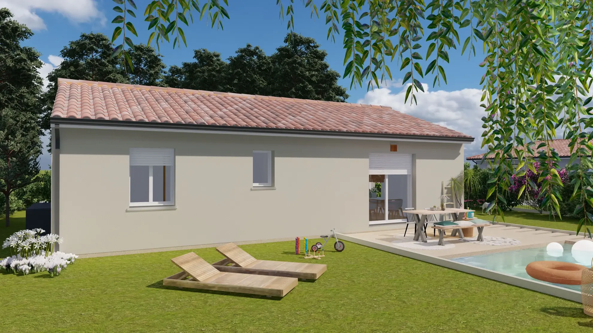 Maison neuve 2 chambres avec terrain à La Souterraine - Offre clé en main 