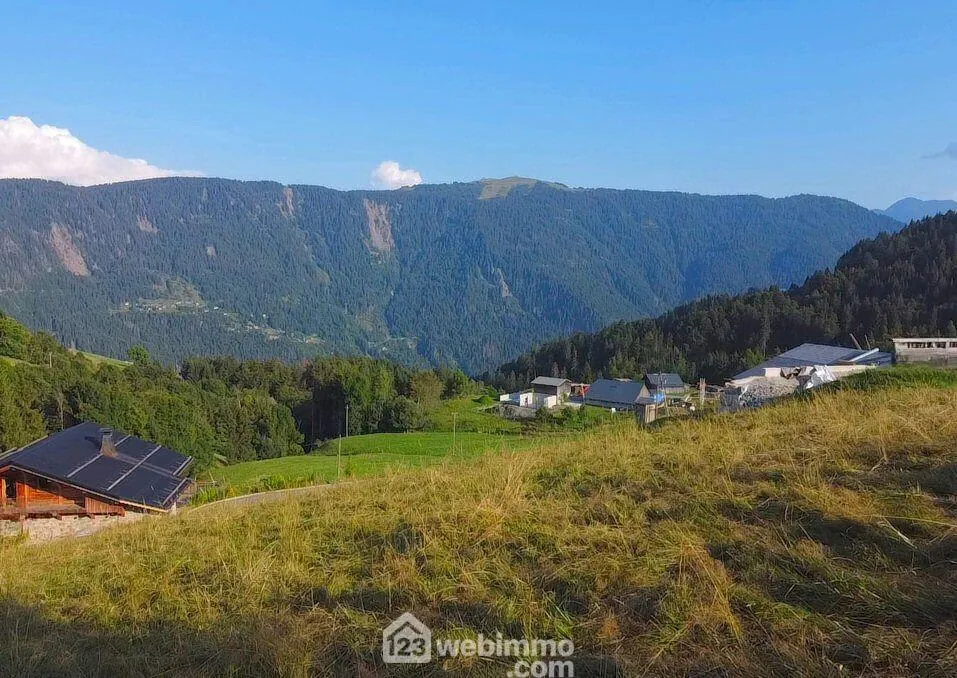 Terrain constructible de 2500 m² à Héry-sur-Ugine avec vue sur le Mont Blanc 