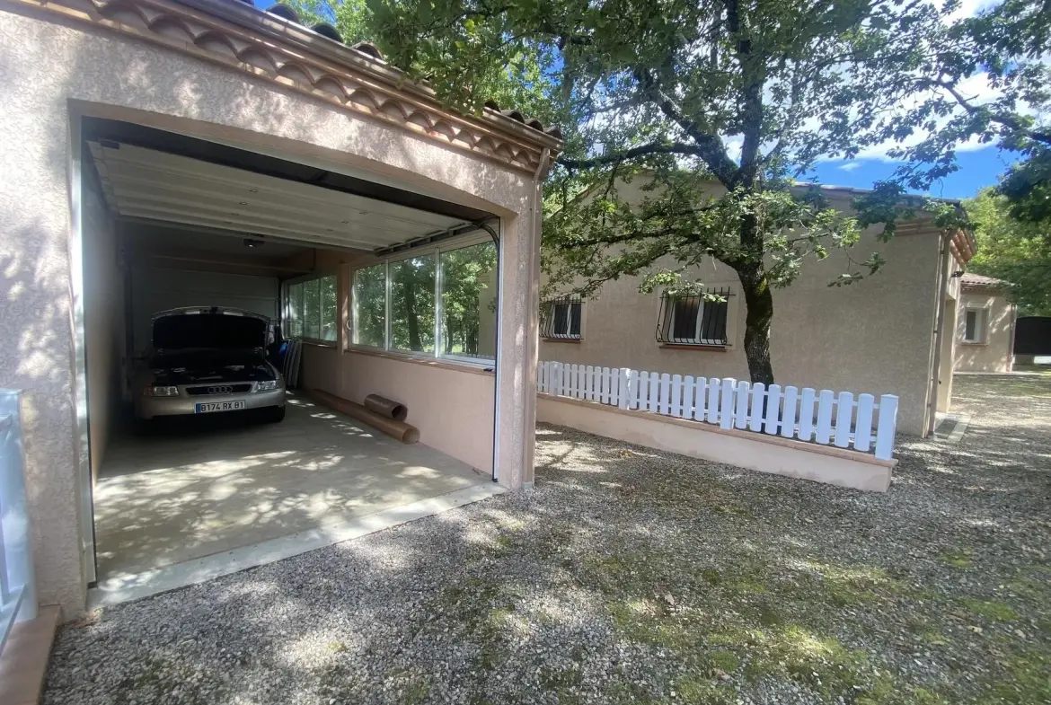 Maison de plain-pied à vendre à Villeneuve-sur-Vère, proche d'Albi, 105 m² avec jardin et dépendance 