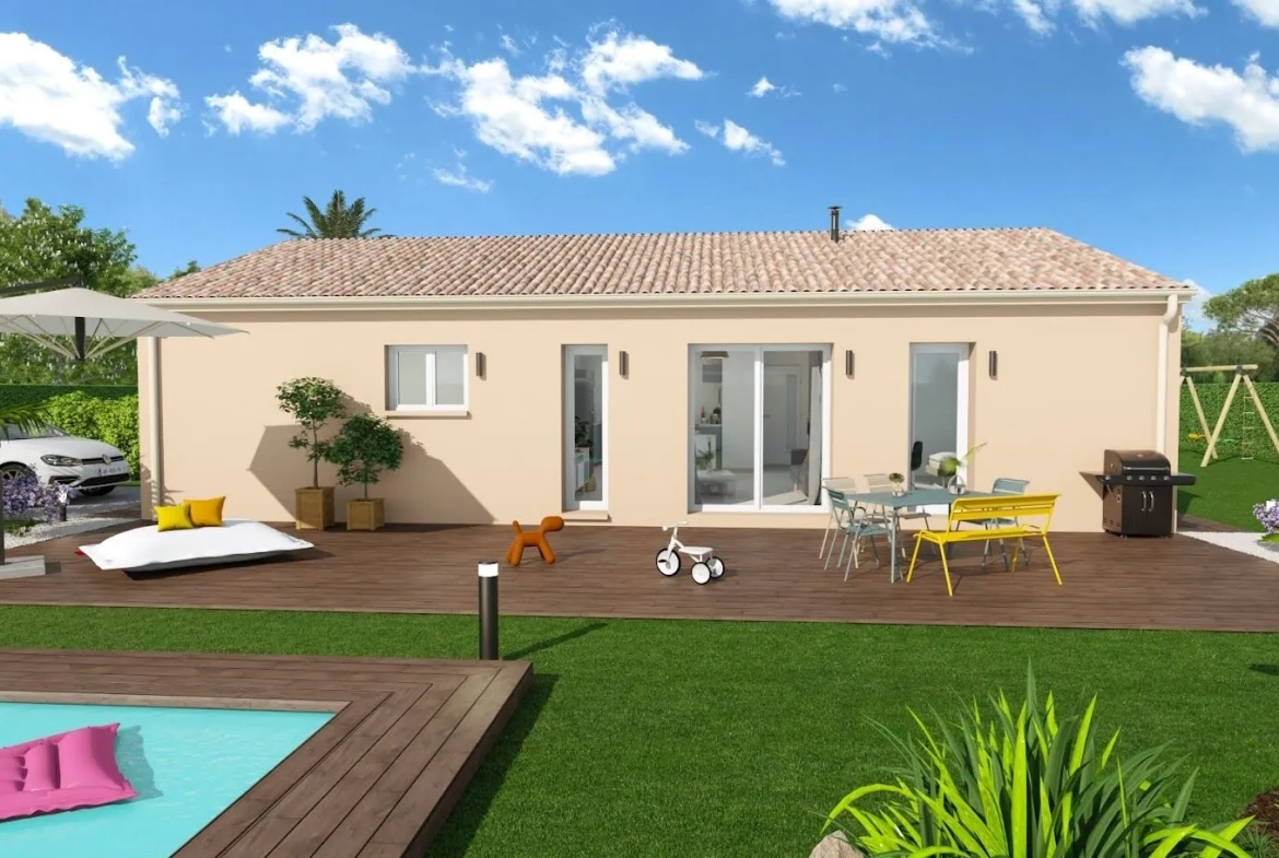 Maison neuve 3 chambres avec grand terrain à La Brède – Confort et personnalisation 