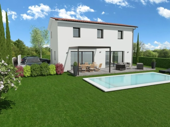 Projet de construction d'une maison de 100m² avec 3 chambres à Les Haies (69420)