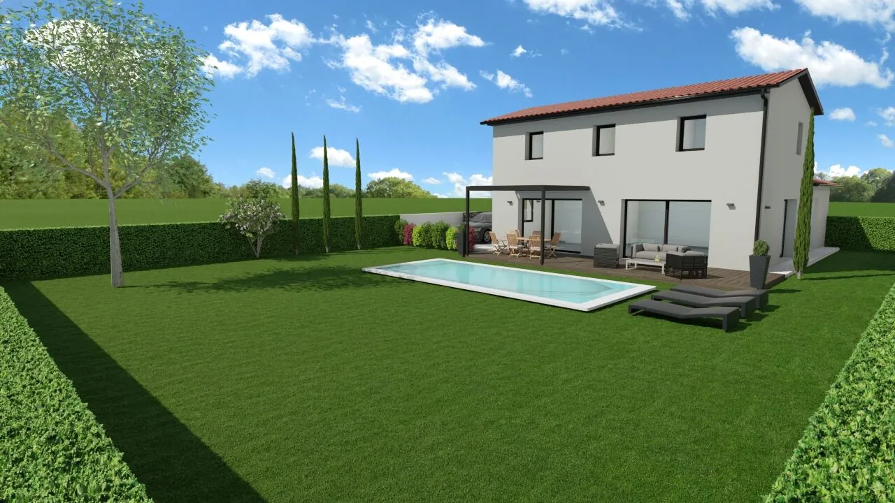Projet de construction d'une maison de 100m² avec 3 chambres à Les Haies (69420) 