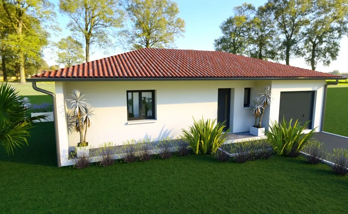 Maison moderne sur mesure avec 3 chambres, garage et terrasse à Pouillon 