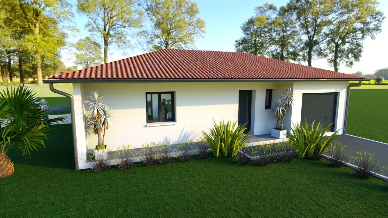 Maison moderne sur mesure avec 3 chambres, garage et terrasse à Pouillon 