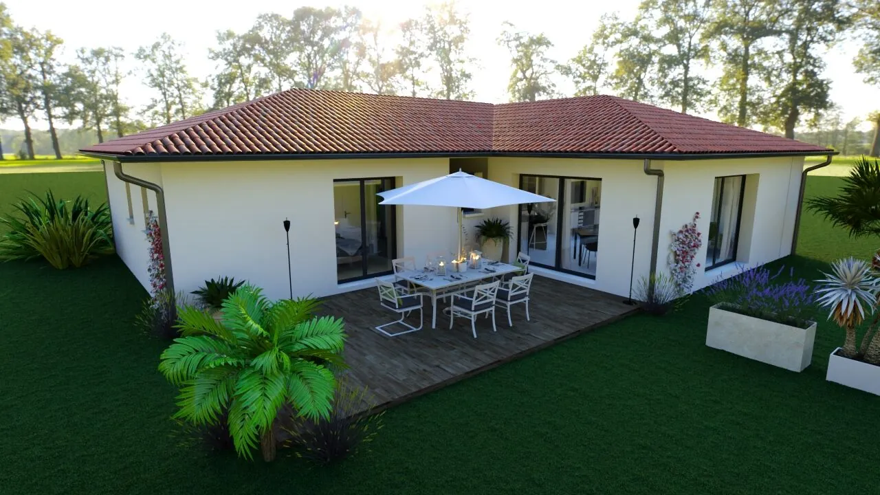 Maison moderne sur mesure avec 3 chambres, garage et terrasse à Pouillon 