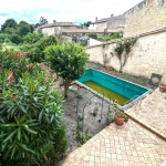 Vente maison de charme avec piscine et sauna à Rions, village médiéval