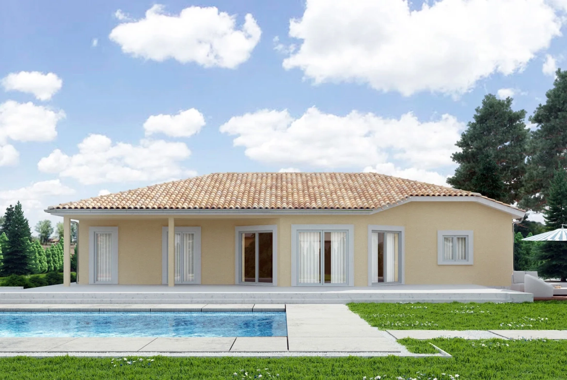 Magnifique projet de maison moderne à 30 min de Mâcon avec terrain de 1200 m² 