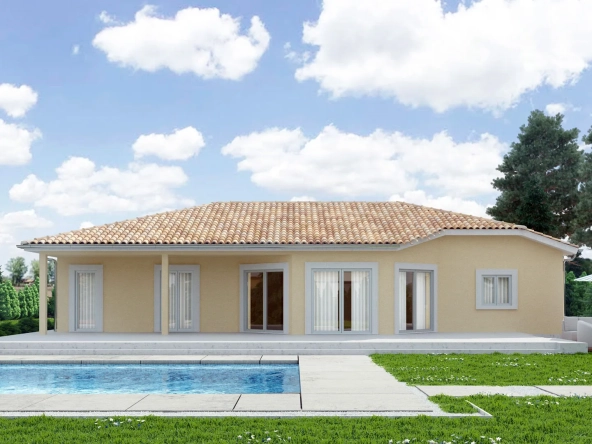 Magnifique projet de maison moderne à 30 min de Mâcon avec terrain de 1200 m²