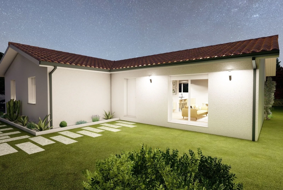 Maison neuve à Mussidan avec 4 chambres, performance énergétique A 