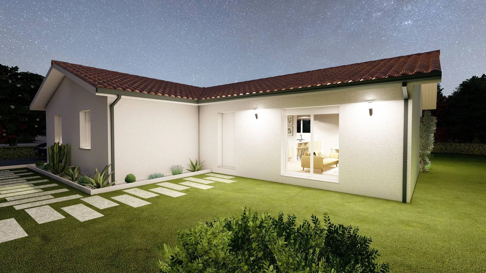 Maison neuve à Mussidan avec 4 chambres, performance énergétique A 