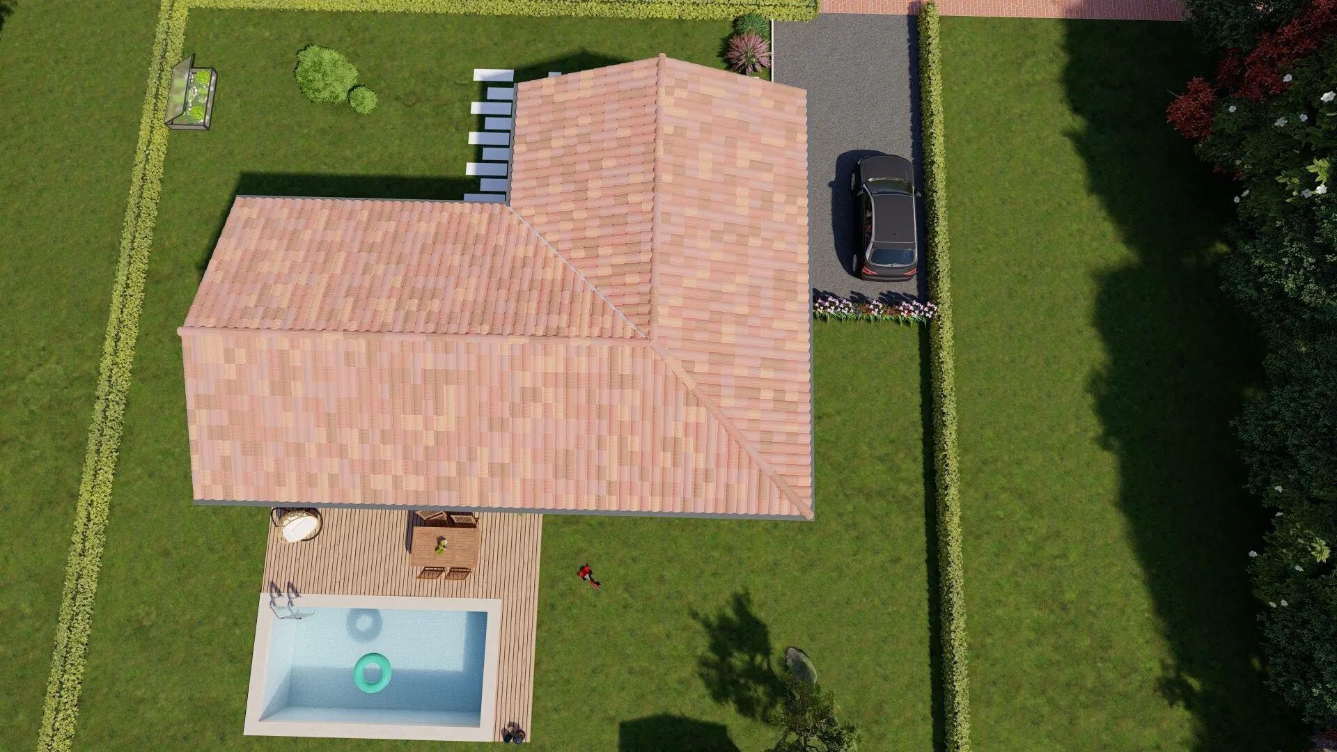 Maison neuve à Mussidan avec 4 chambres, performance énergétique A 