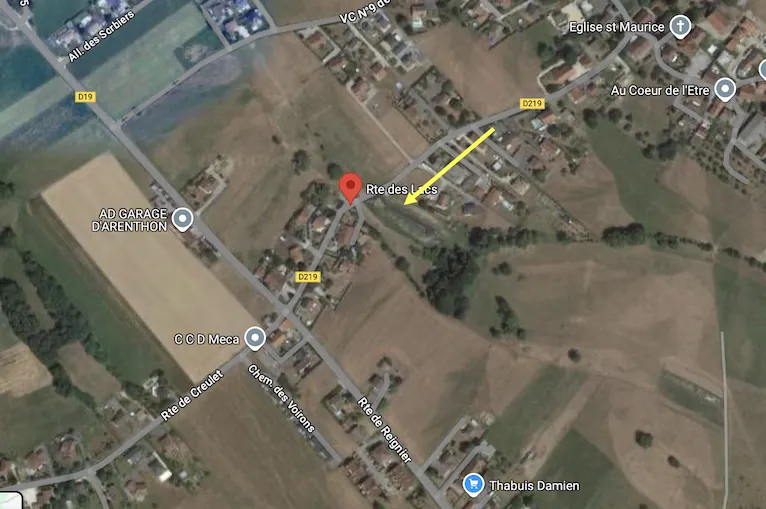 Terrain constructible de 500 m² à Arenthon, au calme, limite Scientrier 