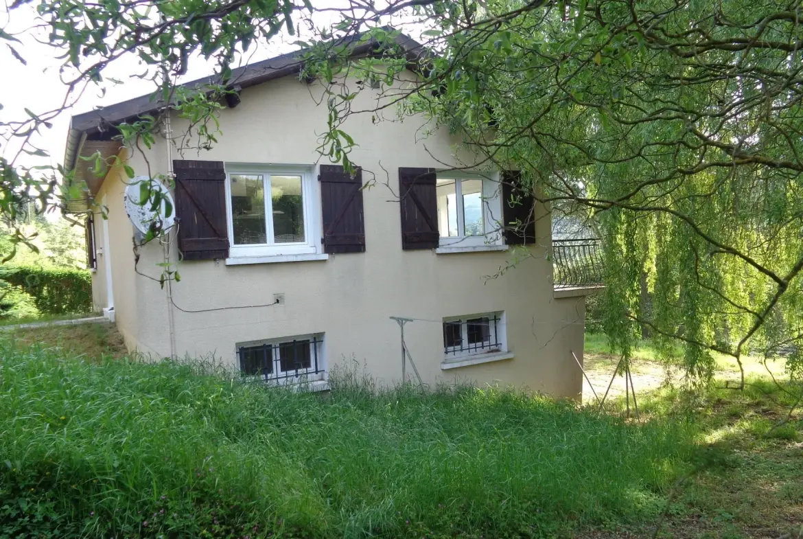 Belle villa familiale à Chambost-Allières avec jardin et grand espace extérieur 