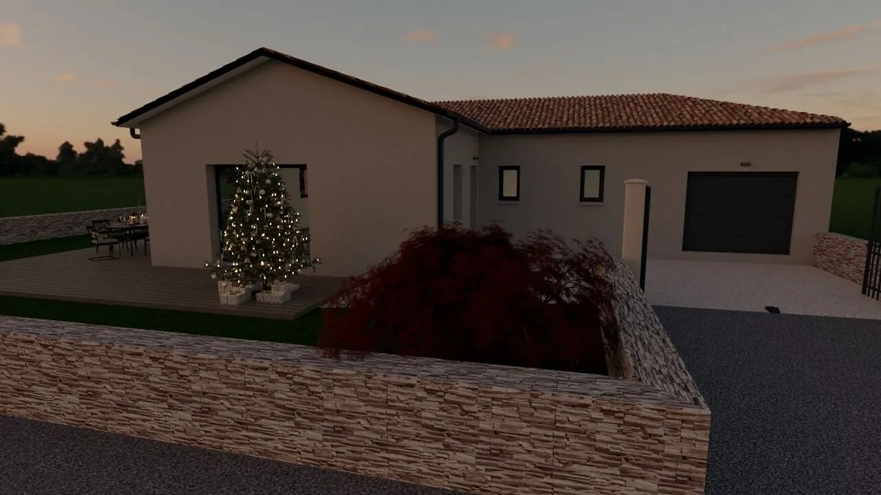 Vente maison neuve à Chaneins de 95 m² avec terrain de 550 m² 