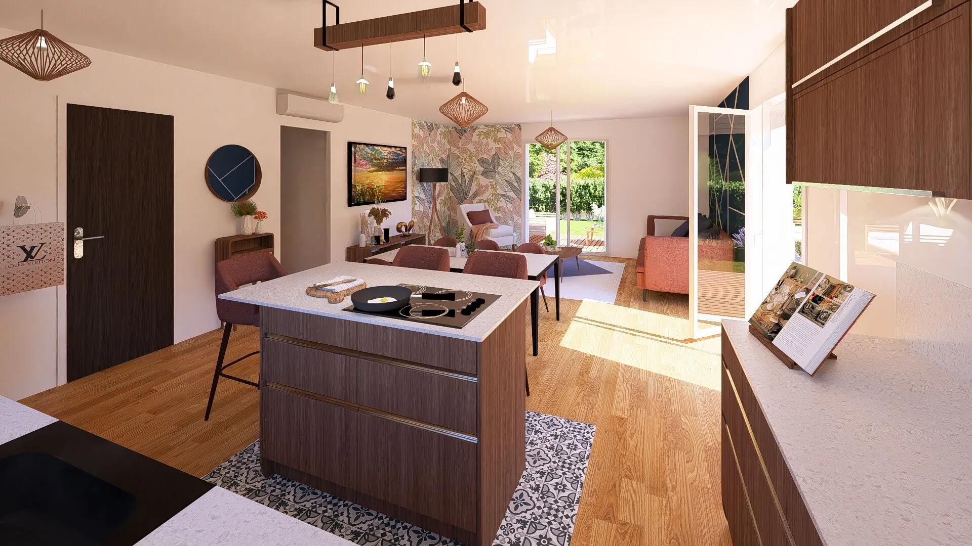 Terrain de 500 m² à Seyresse avec maison modulable et chauffage réversible 