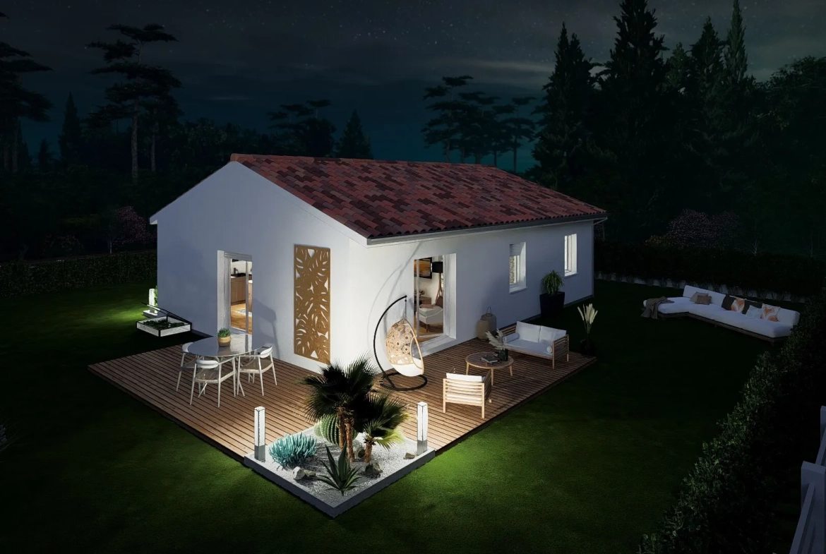 Terrain de 500 m² à Seyresse avec maison modulable et chauffage réversible 