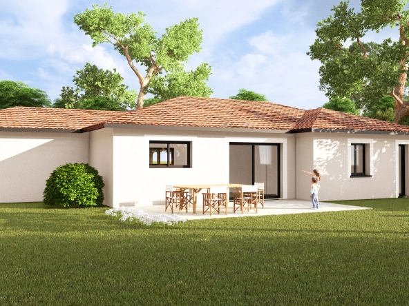 Maison neuve moderne à Replonges - 3 chambres, garage, terrasse, terrain 1200 m²