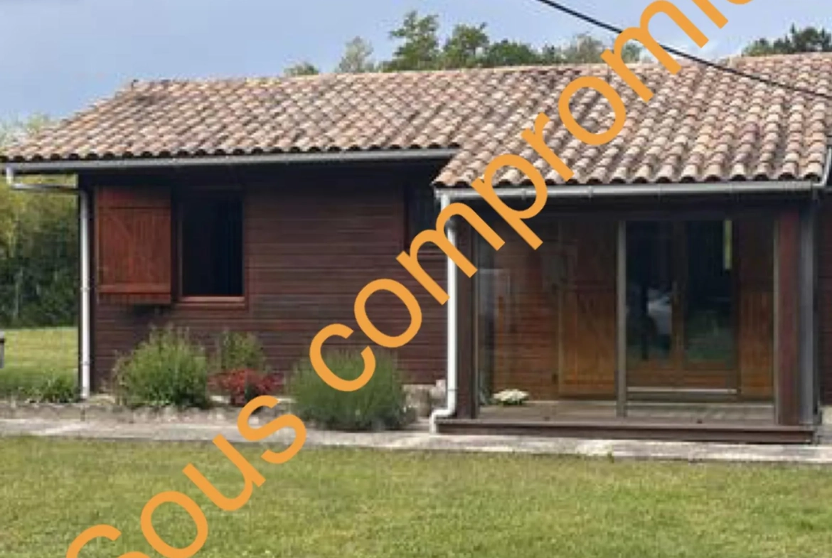 Charmante maison en bois à Berson : idéal pour investisseurs ou primo-accédants 