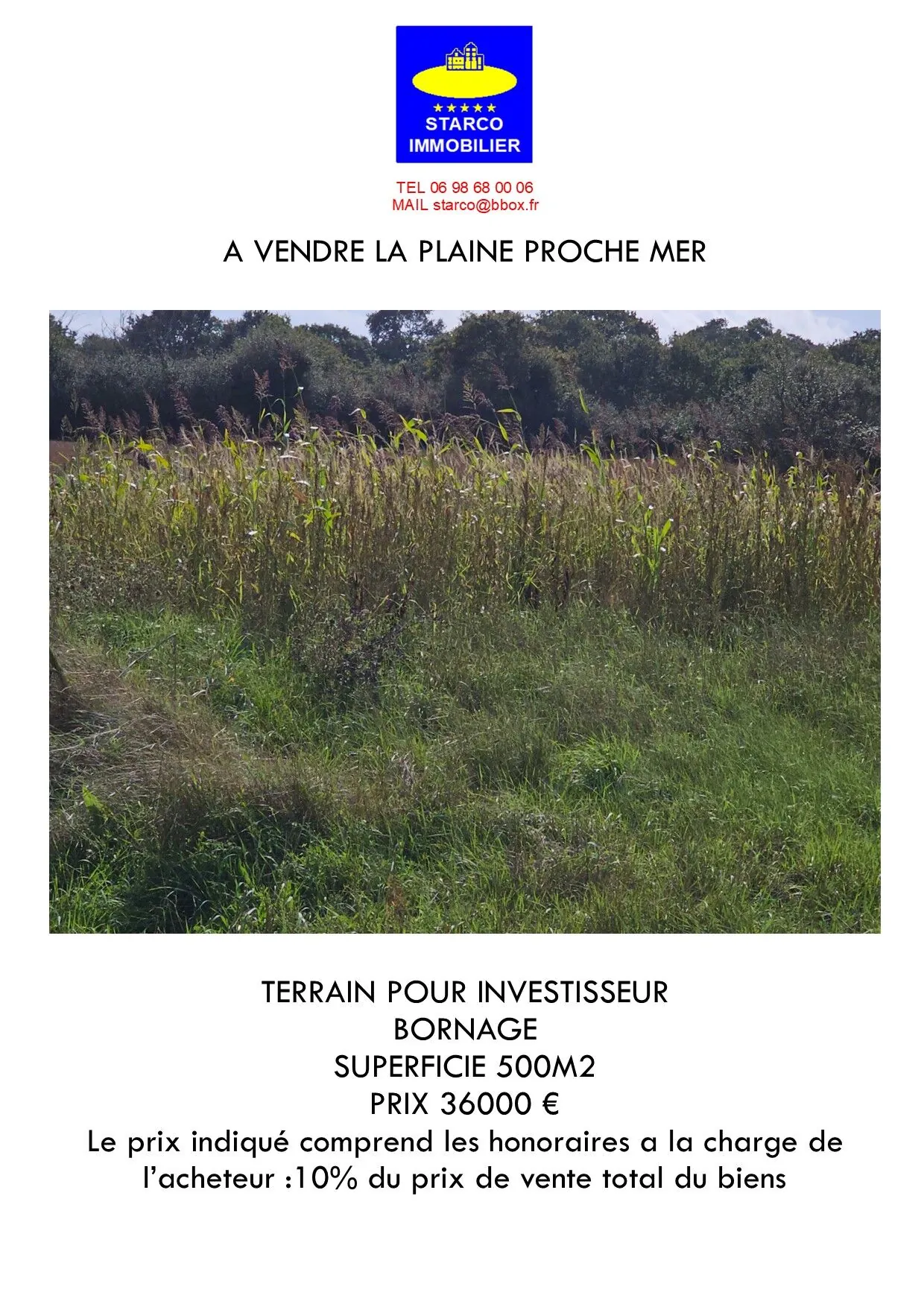 Terrain à vendre à La Plaine-sur-Mer – Proche mer et côte Cormier 