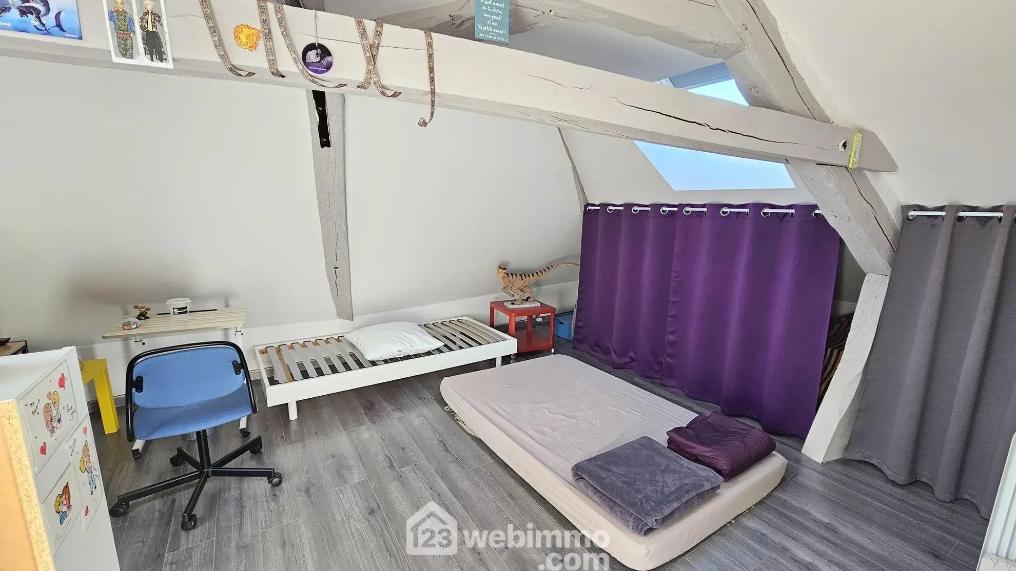 A vendre duplex de 69 m² à Puiseaux, lumineux et à aménager selon vos envies 