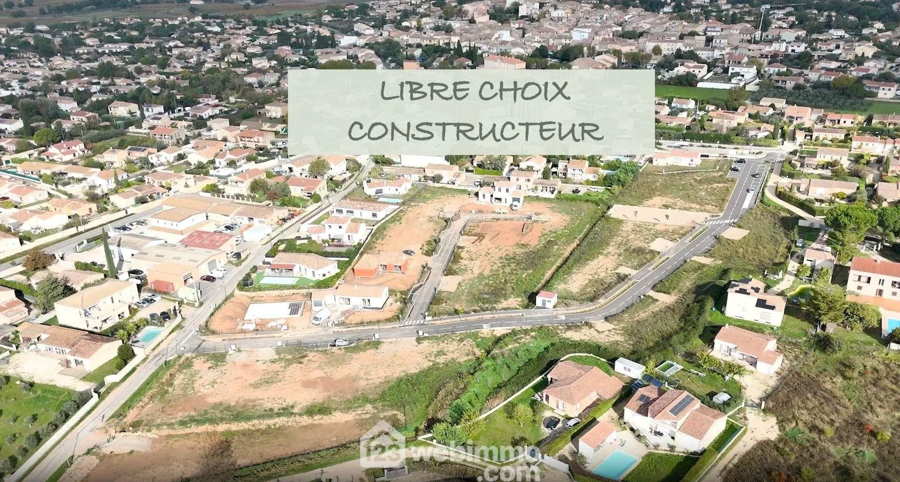 Terrain à bâtir viabilisé de 512 m² à Pourrières, vue spectaculaire 