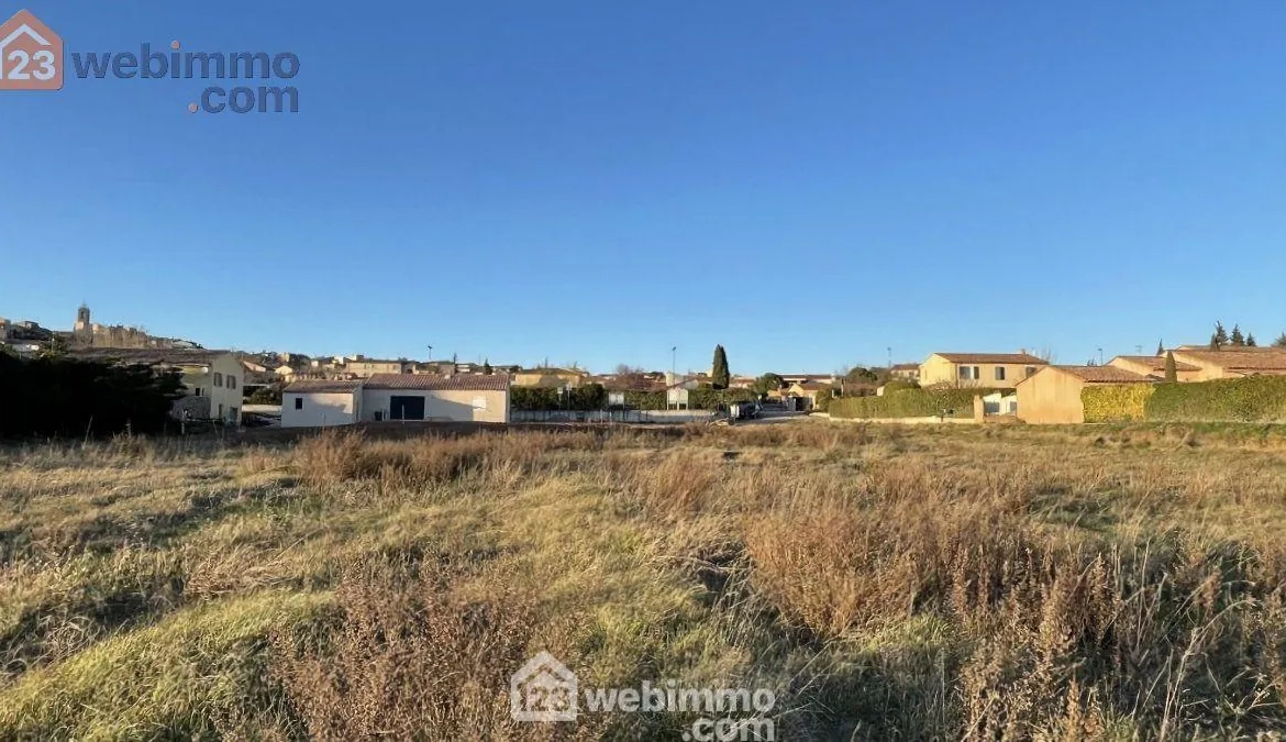 Terrain à bâtir viabilisé de 512 m² à Pourrières, vue spectaculaire 