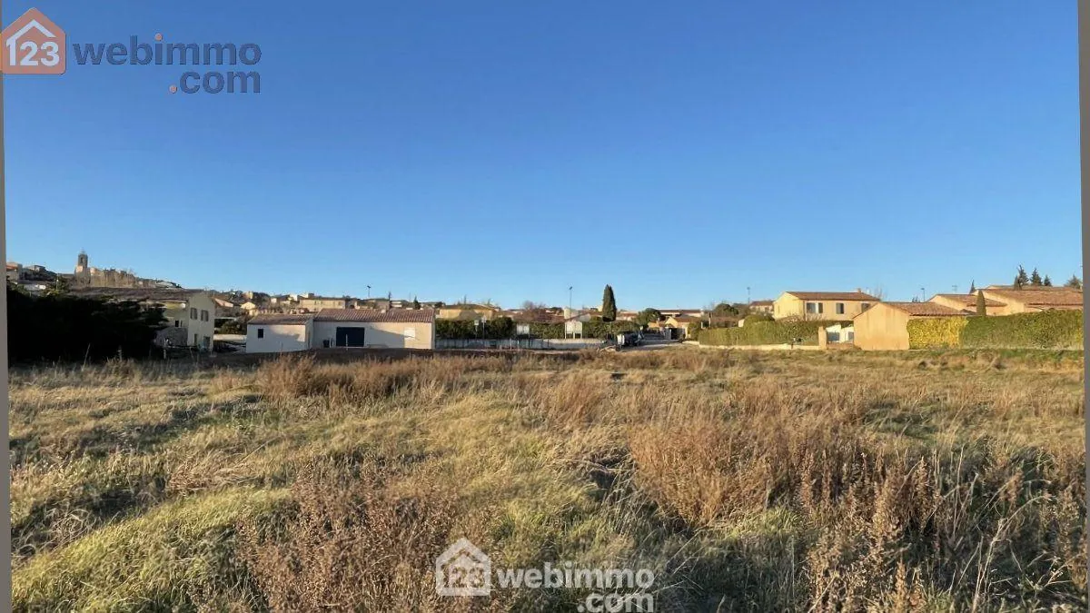 Terrain à bâtir viabilisé de 512 m² à Pourrières, vue spectaculaire 
