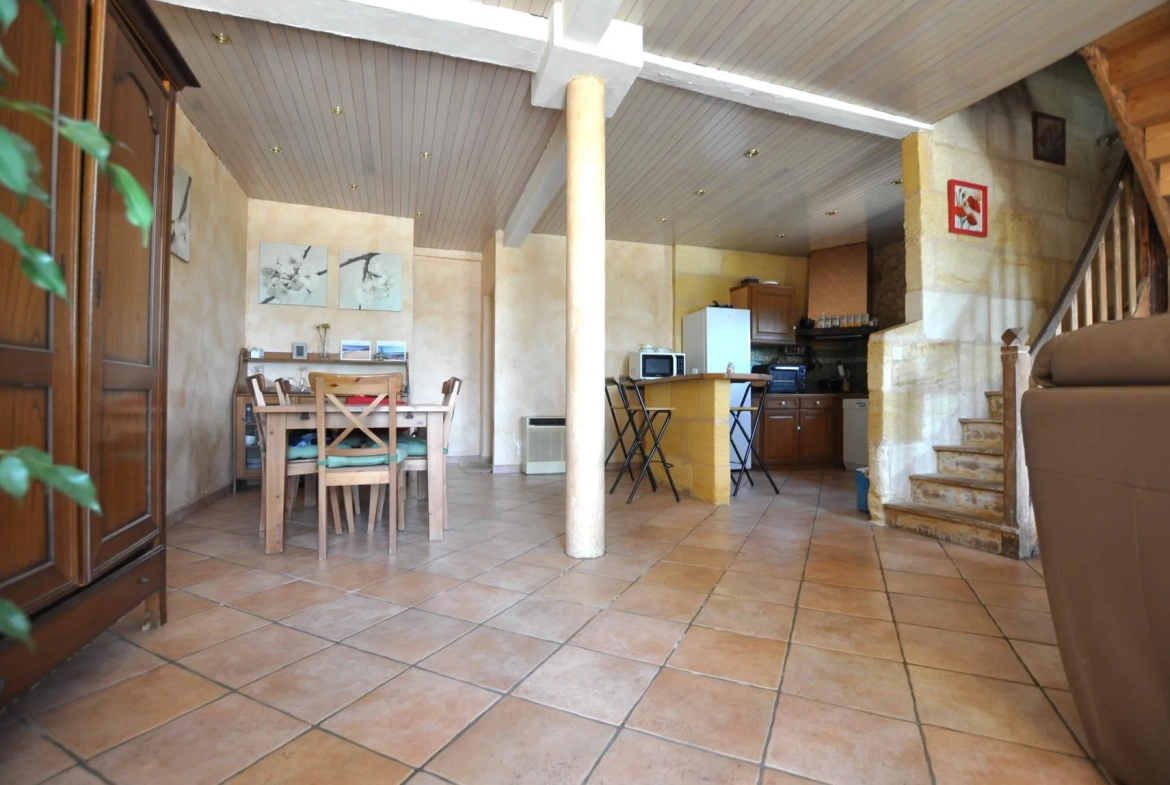 Maison de plain-pied à Tabanac avec jardin et garage 