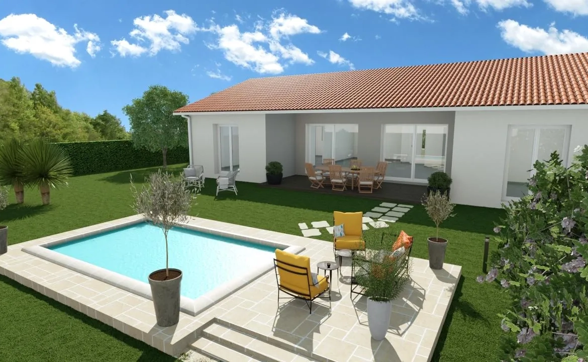 Maison neuve 92 m² avec terrain à Pissos, proche Bordeaux et Mont-de-Marsan 
