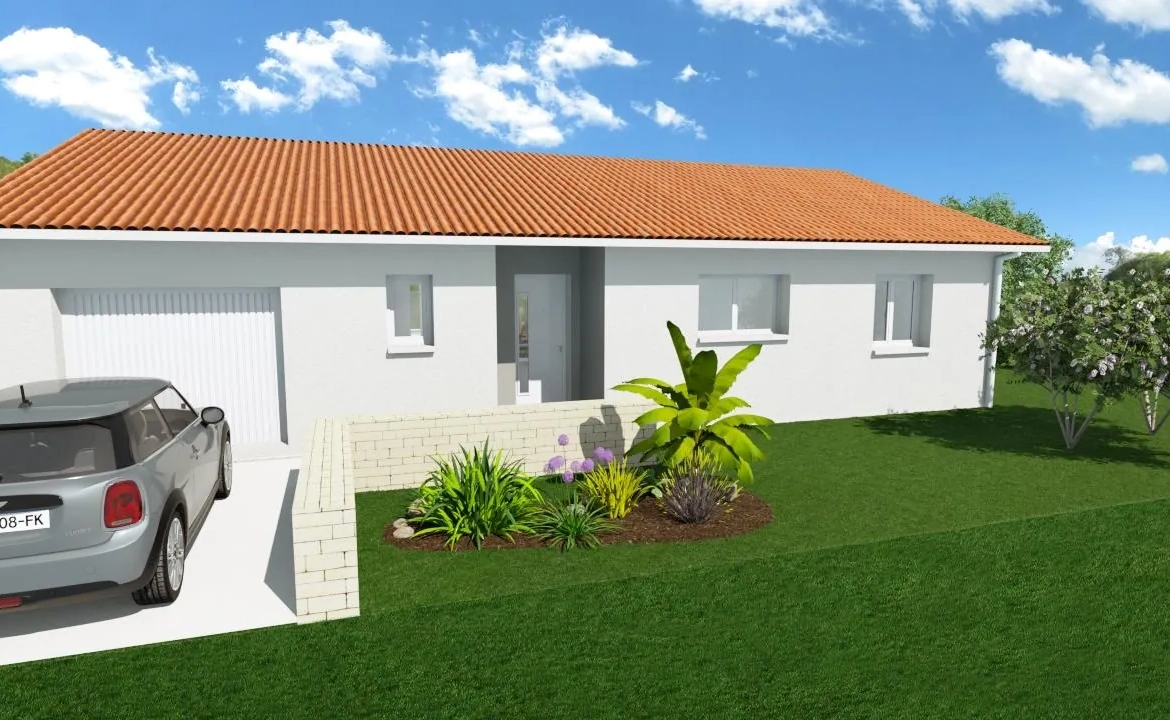 Maison neuve 92 m² avec terrain à Pissos, proche Bordeaux et Mont-de-Marsan 