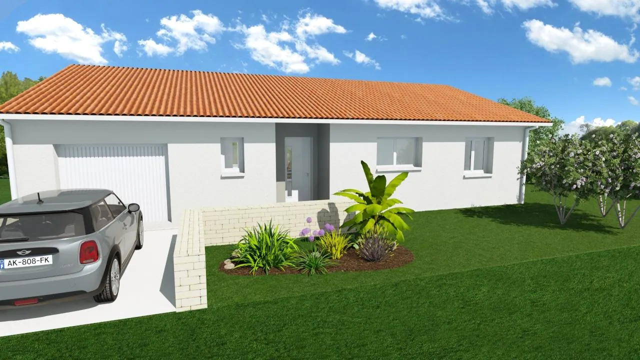 Maison neuve 92 m² avec terrain à Pissos, proche Bordeaux et Mont-de-Marsan 